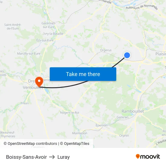 Boissy-Sans-Avoir to Luray map