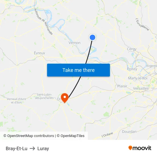 Bray-Et-Lu to Luray map