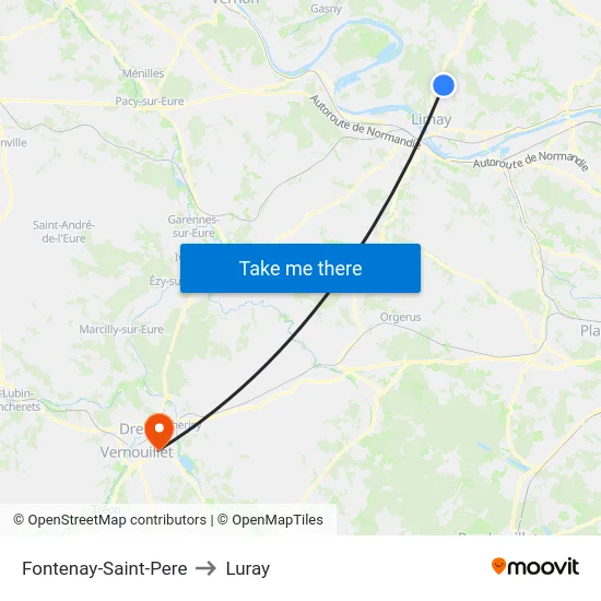 Fontenay-Saint-Pere to Luray map