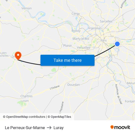 Le Perreux-Sur-Marne to Luray map