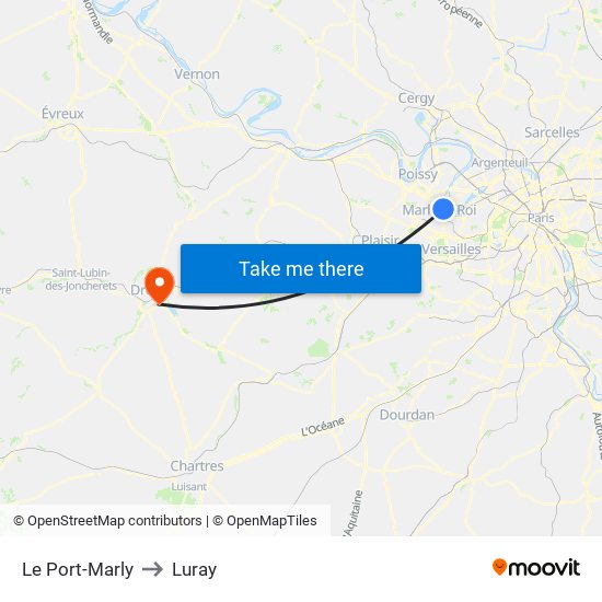 Le Port-Marly to Luray map