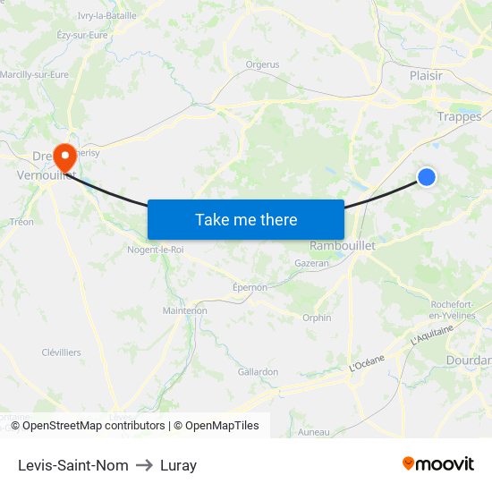 Levis-Saint-Nom to Luray map
