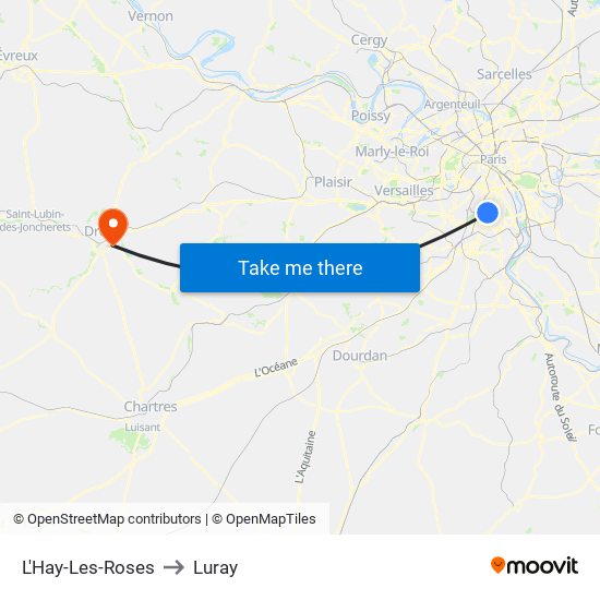 L'Hay-Les-Roses to Luray map
