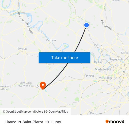 Liancourt-Saint-Pierre to Luray map