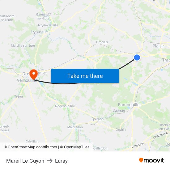 Mareil-Le-Guyon to Luray map