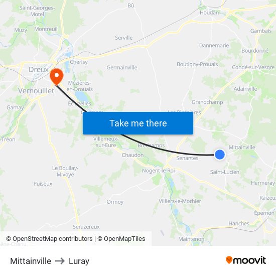 Mittainville to Luray map