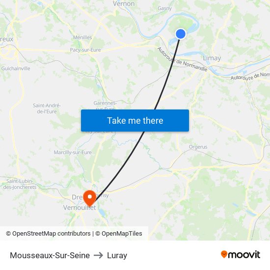 Mousseaux-Sur-Seine to Luray map