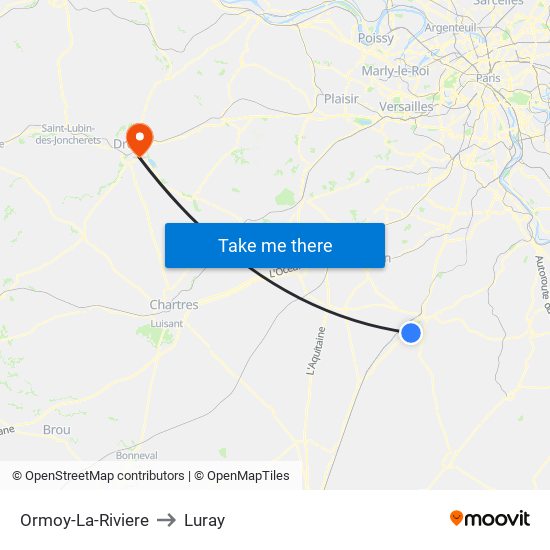 Ormoy-La-Riviere to Luray map