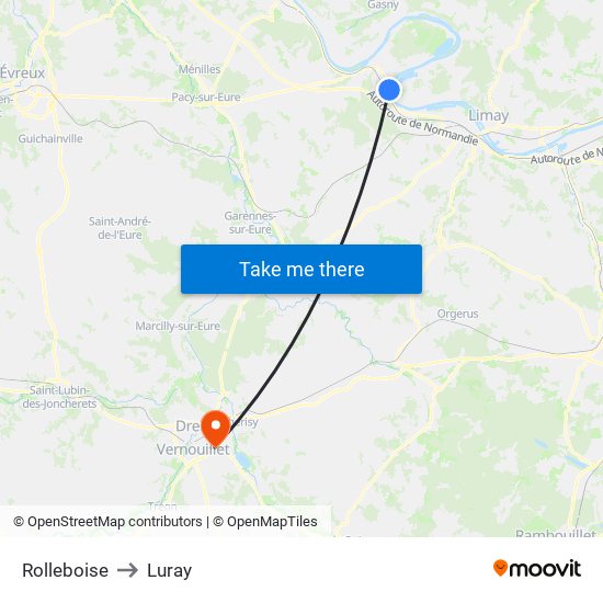 Rolleboise to Luray map