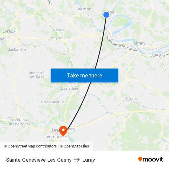Sainte-Genevieve-Les-Gasny to Luray map