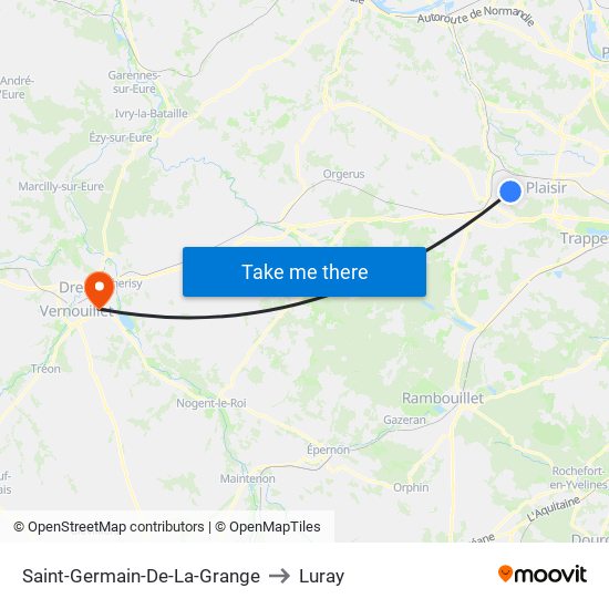 Saint-Germain-De-La-Grange to Luray map