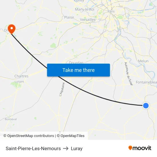 Saint-Pierre-Les-Nemours to Luray map