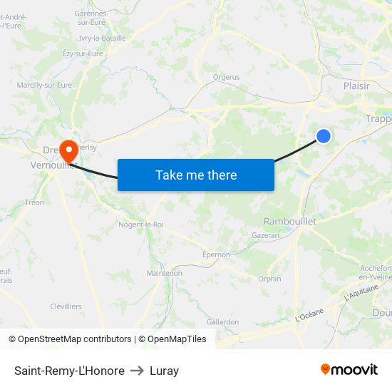 Saint-Remy-L'Honore to Luray map