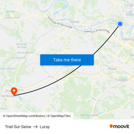 Triel-Sur-Seine to Luray map
