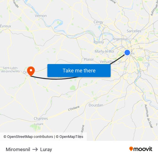 Miromesnil to Luray map