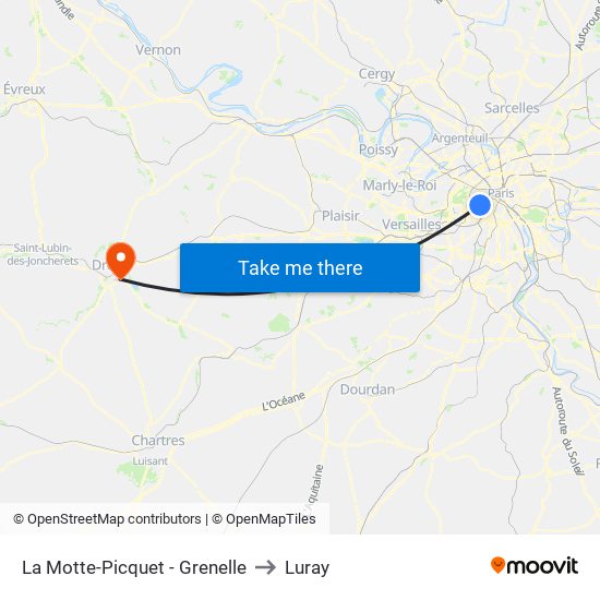 La Motte-Picquet - Grenelle to Luray map