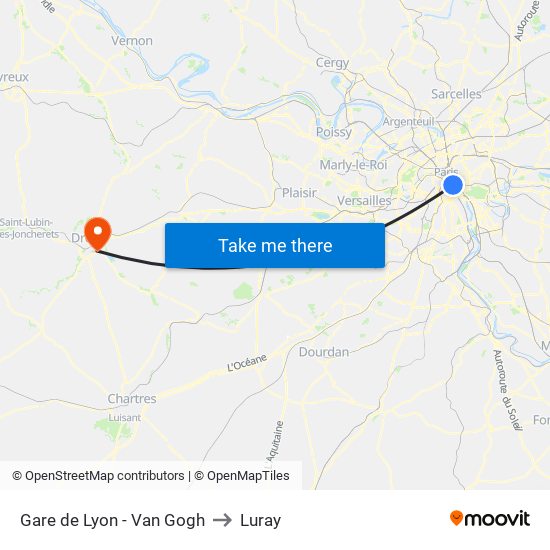 Gare de Lyon - Van Gogh to Luray map