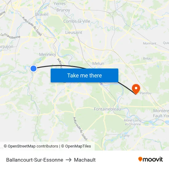 Ballancourt-Sur-Essonne to Machault map