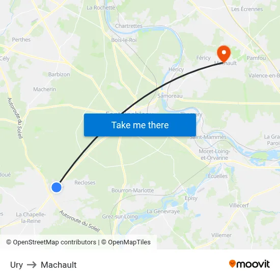 Ury to Machault map