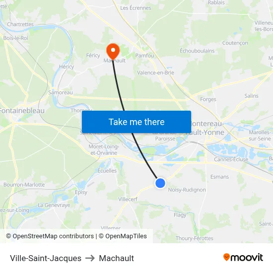 Ville-Saint-Jacques to Machault map