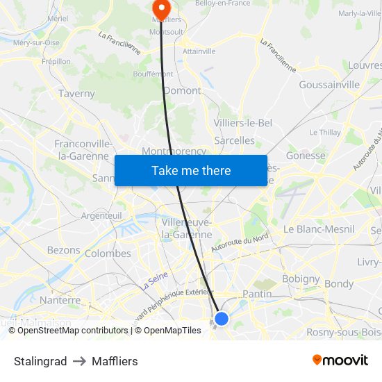 Stalingrad to Maffliers map