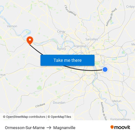 Ormesson-Sur-Marne to Magnanville map
