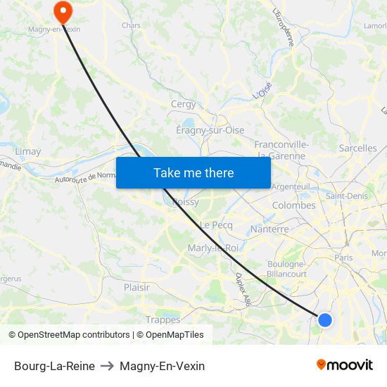 Bourg-La-Reine to Bourg-La-Reine map