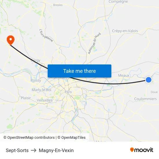 Sept-Sorts to Magny-En-Vexin map