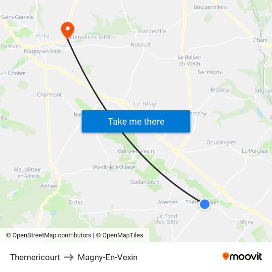 Themericourt to Magny-En-Vexin map