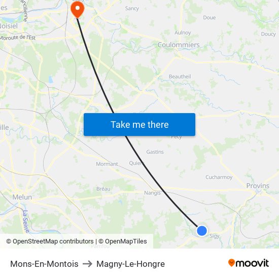 Mons-En-Montois to Magny-Le-Hongre map