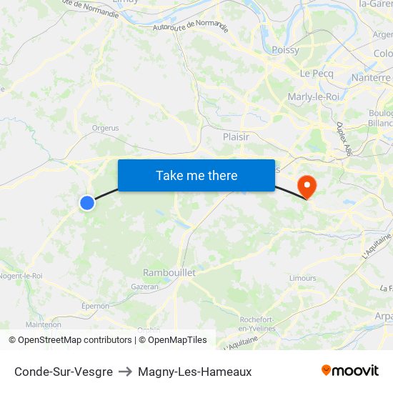 Conde-Sur-Vesgre to Magny-Les-Hameaux map