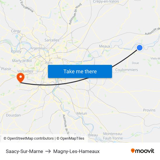 Saacy-Sur-Marne to Magny-Les-Hameaux map