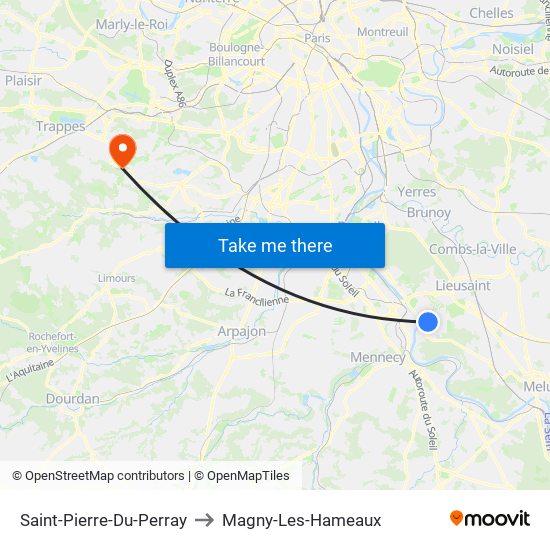 Saint-Pierre-Du-Perray to Magny-Les-Hameaux map