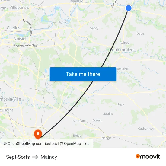 Sept-Sorts to Maincy map