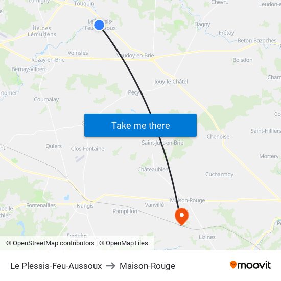 Le Plessis-Feu-Aussoux to Maison-Rouge map