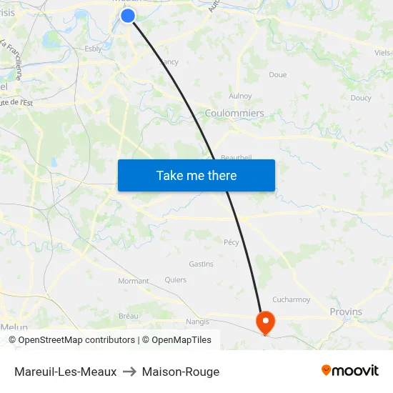 Mareuil-Les-Meaux to Maison-Rouge map