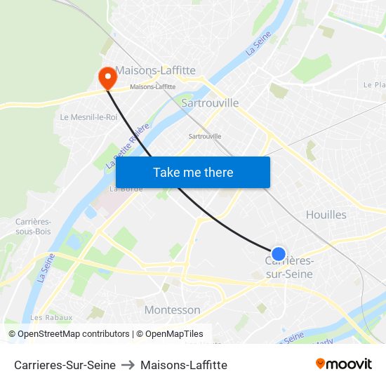 Carrieres-Sur-Seine to Maisons-Laffitte map