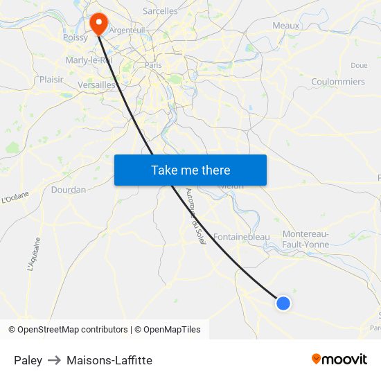 Paley to Maisons-Laffitte map