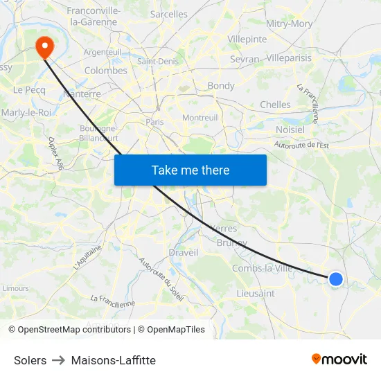 Solers to Maisons-Laffitte map