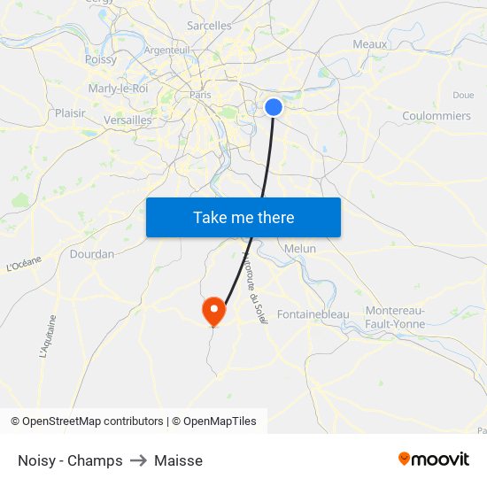 Noisy - Champs to Maisse map