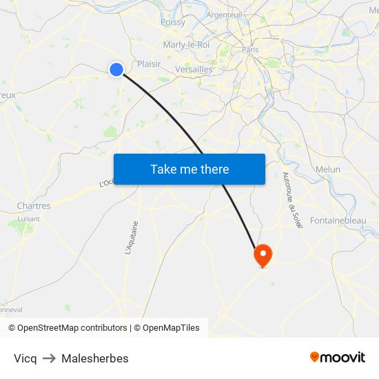 Vicq to Malesherbes map