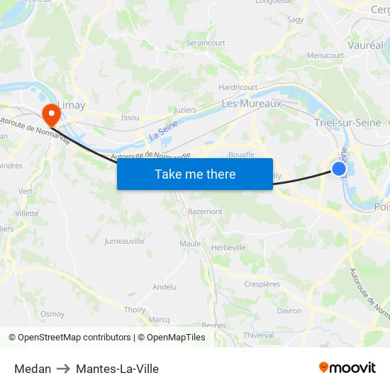 Medan to Mantes-La-Ville map