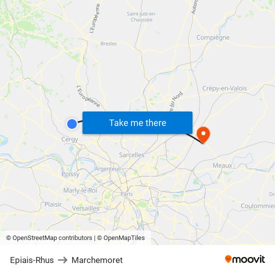 Epiais-Rhus to Marchemoret map