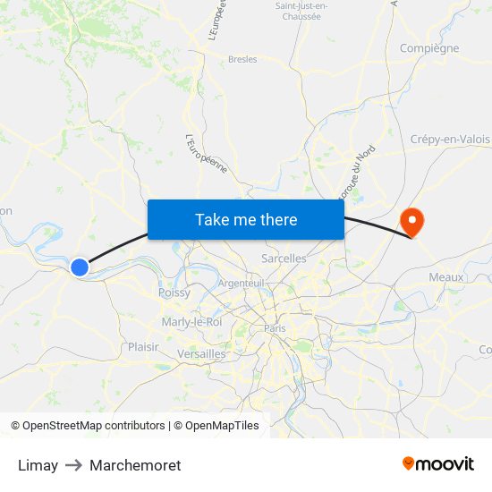 Limay to Marchemoret map