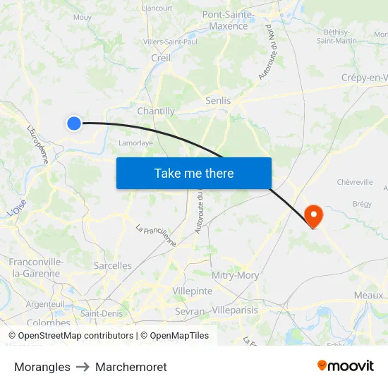 Morangles to Marchemoret map