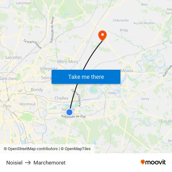 Noisiel to Marchemoret map