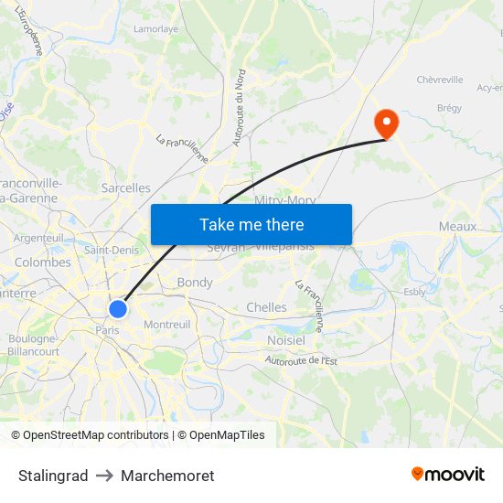 Stalingrad to Marchemoret map