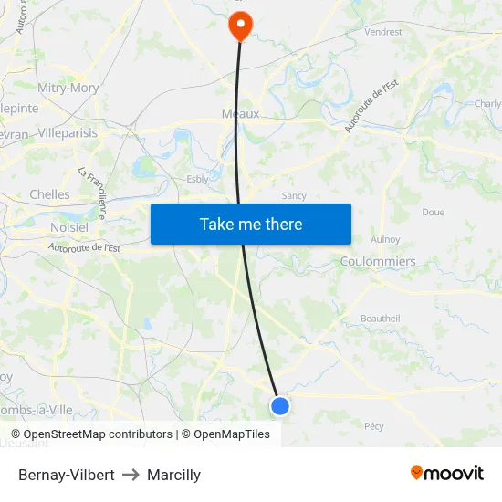 Bernay-Vilbert to Marcilly map