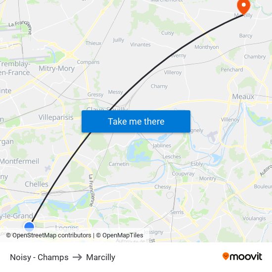 Noisy - Champs to Marcilly map