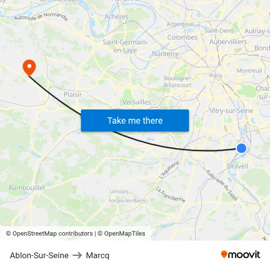 Ablon-Sur-Seine to Marcq map